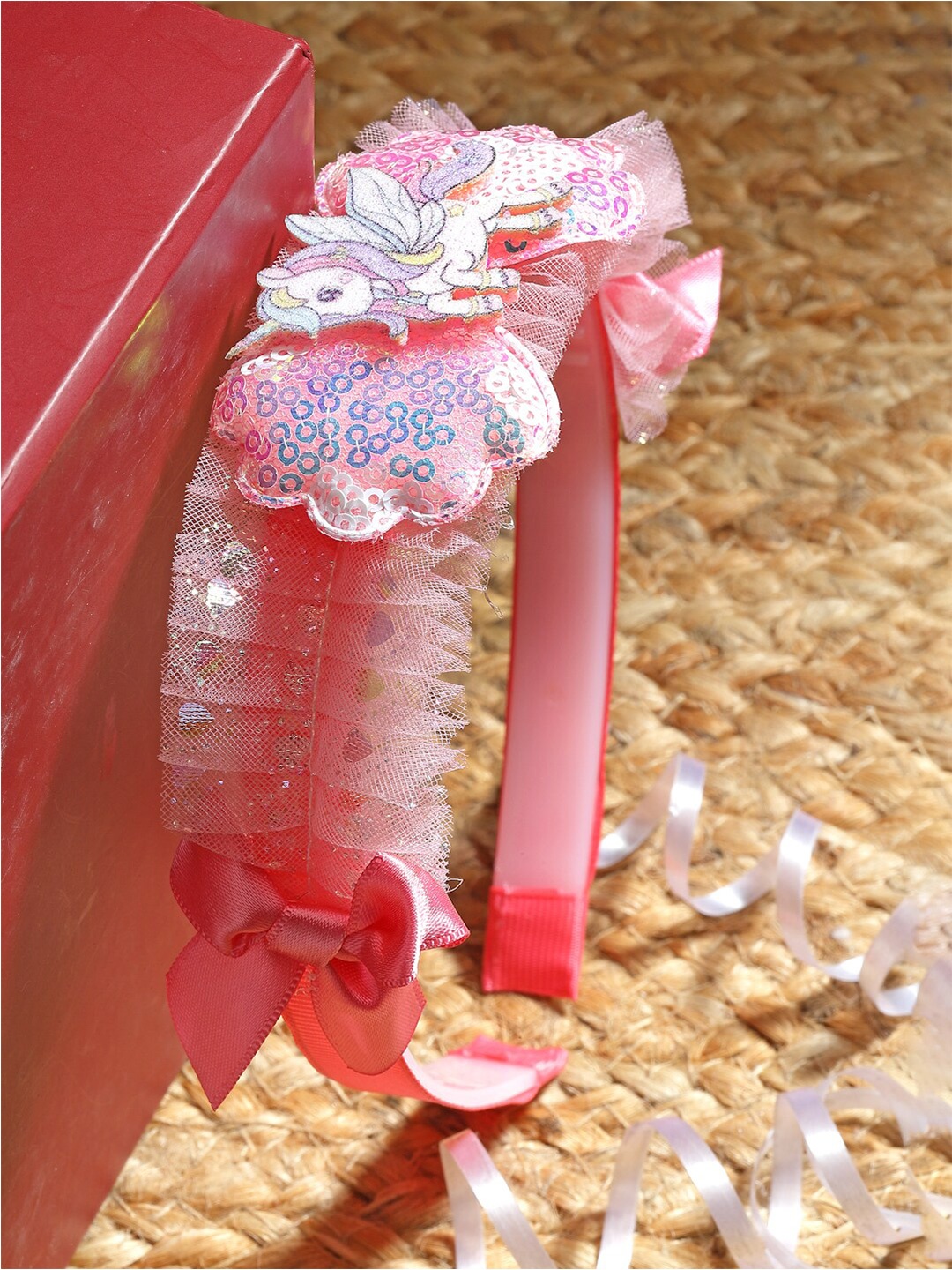

Stoln Girls Unicorn Hairband, Red