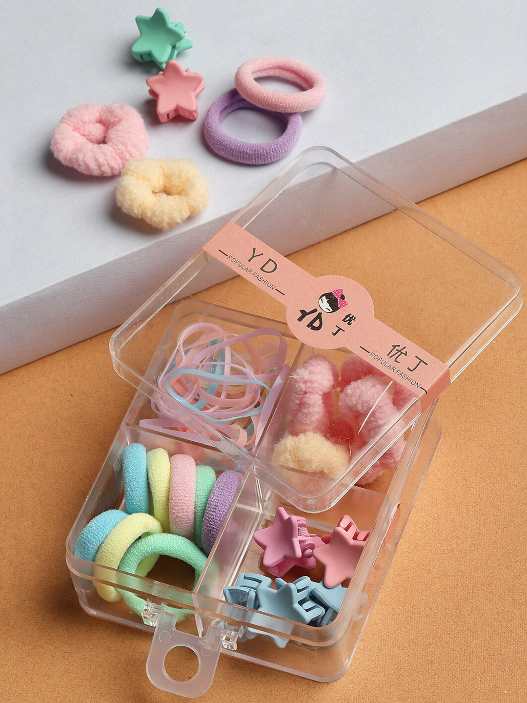 

Stoln Girls Set of 4 Hair Accessory Set, Pink