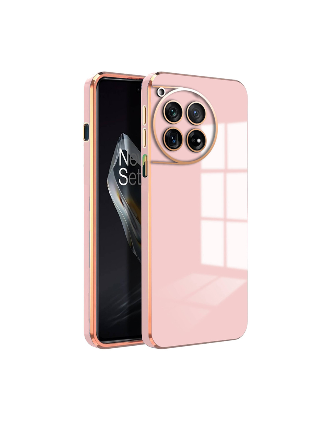

Karwan Oneplus Nord 12 Mobile Back Case, Pink
