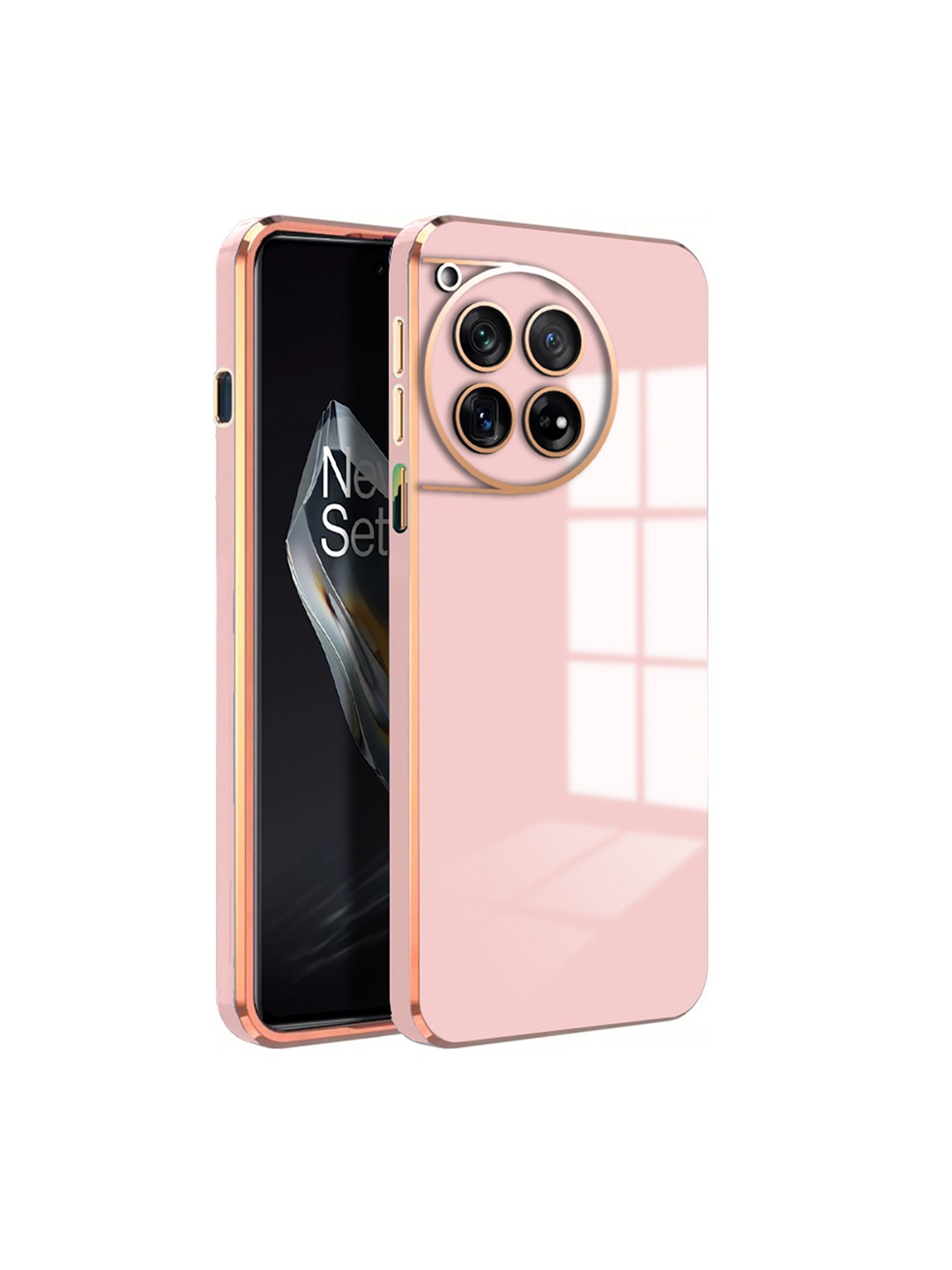 

Karwan Oneplus Nord 12R Mobile Back Case, Pink