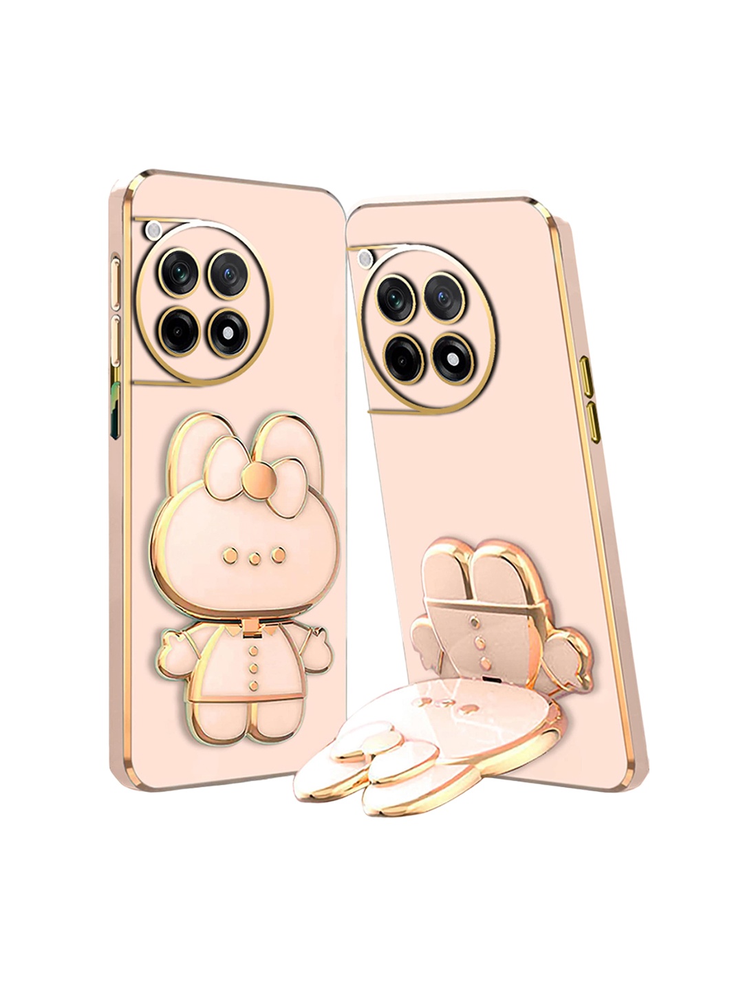 

Karwan Oneplus 12R 3D Cat Mobile Back Case, Pink