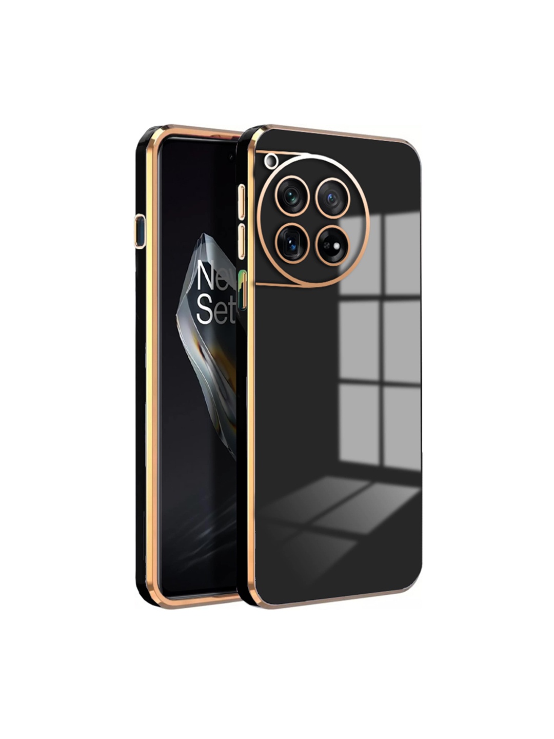 

Karwan Oneplus Nord 12R Printed Mobile Back Case, Black