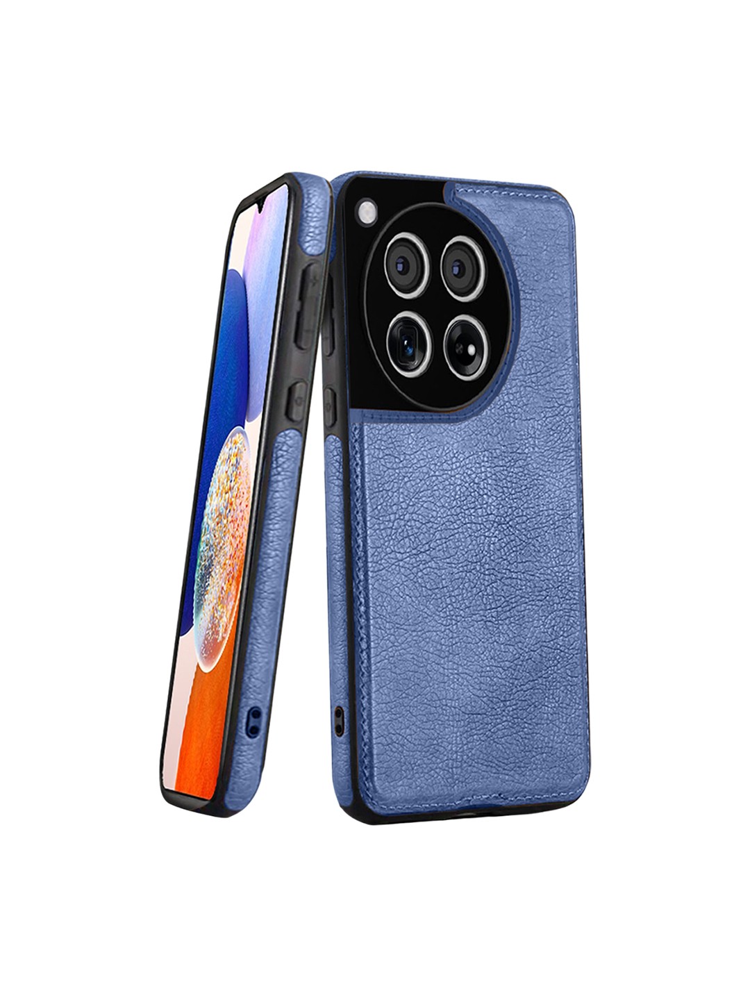 

Karwan Textured Oneplus 12 Back Case Mobile Accessories, Blue