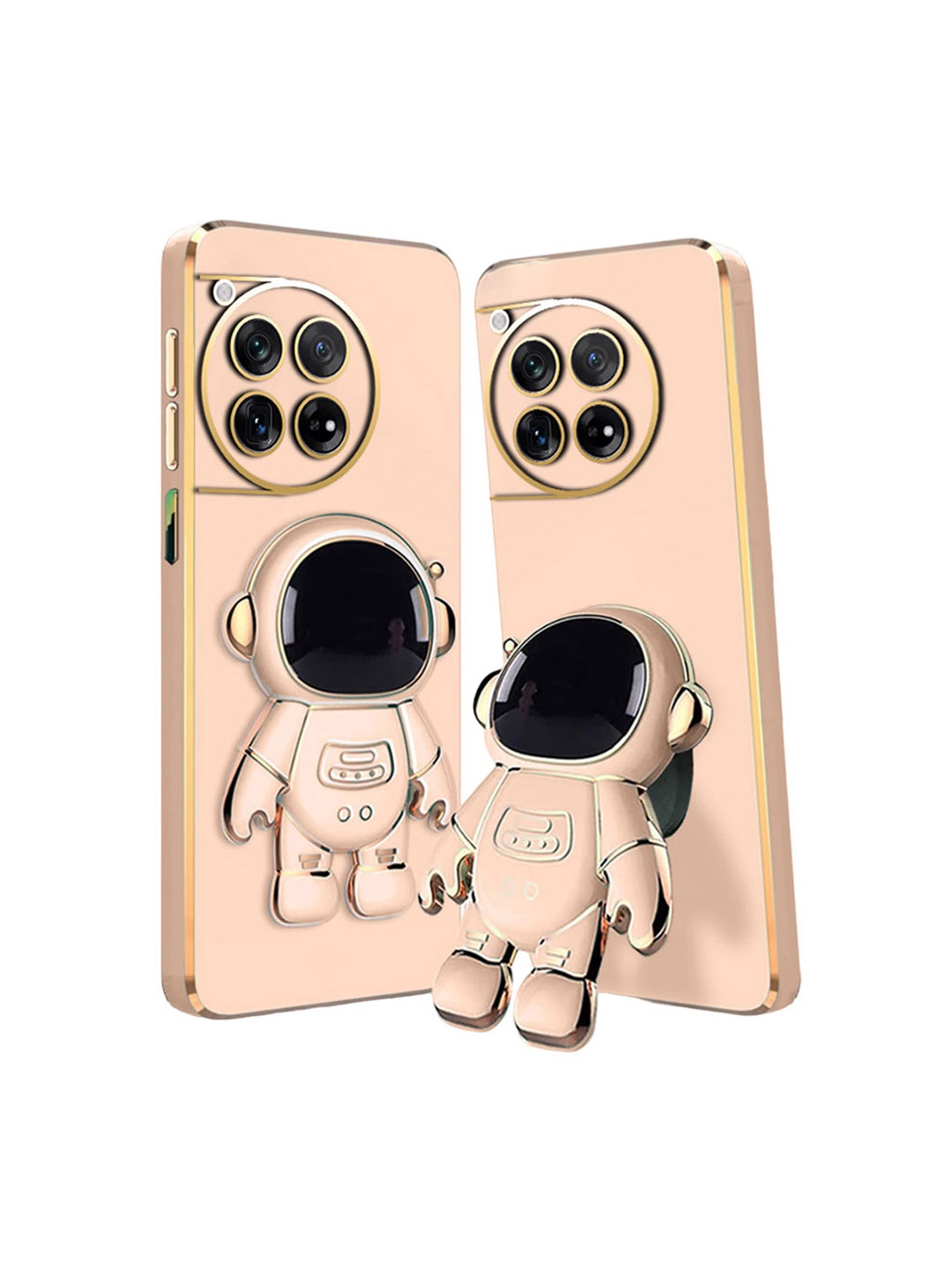 

Karwan 3D Astronaut with Folding Stand Back Case Mobile Accessories, Pink