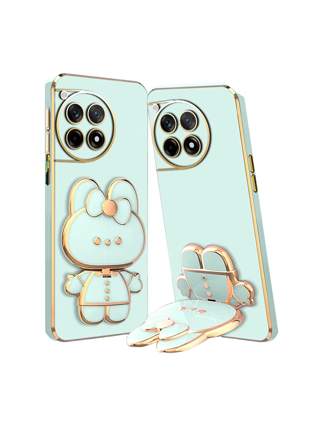 

Karwan Oneplus 12R 3D Cat Mobile Back Case, Green
