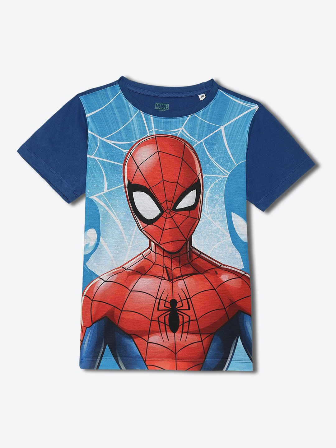 

YK Marvel Boys Spider-Man Graphic Printed T-shirt, Blue