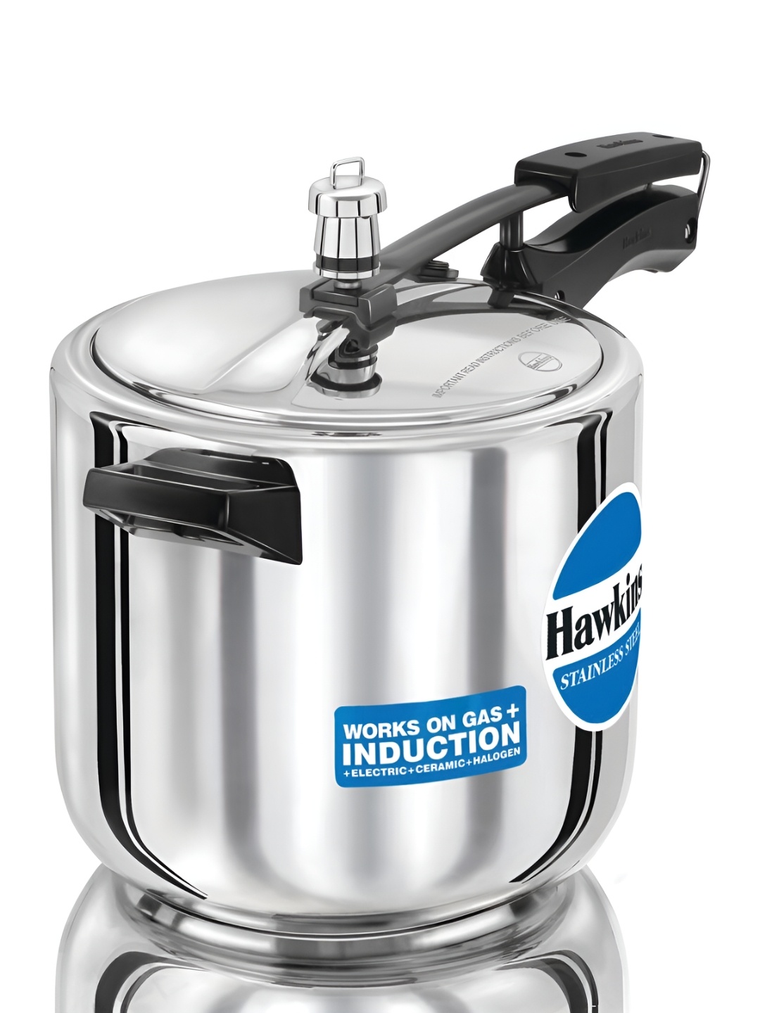 

Hawkins Stainless Steel 6L Pressure Cooker, Silver (HSS60)