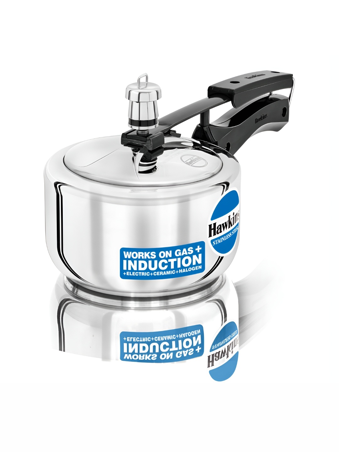 

Hawkins Silver Stainless Steel Pressure Cooker-1.5L