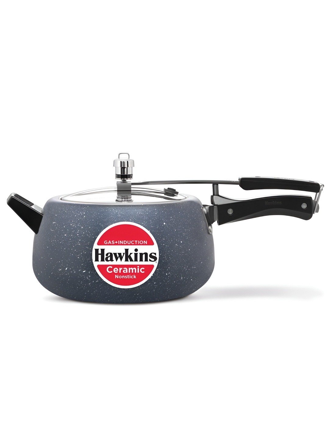 

Hawkins Grey Ceramic Nonstick Pressure Cooker 5L