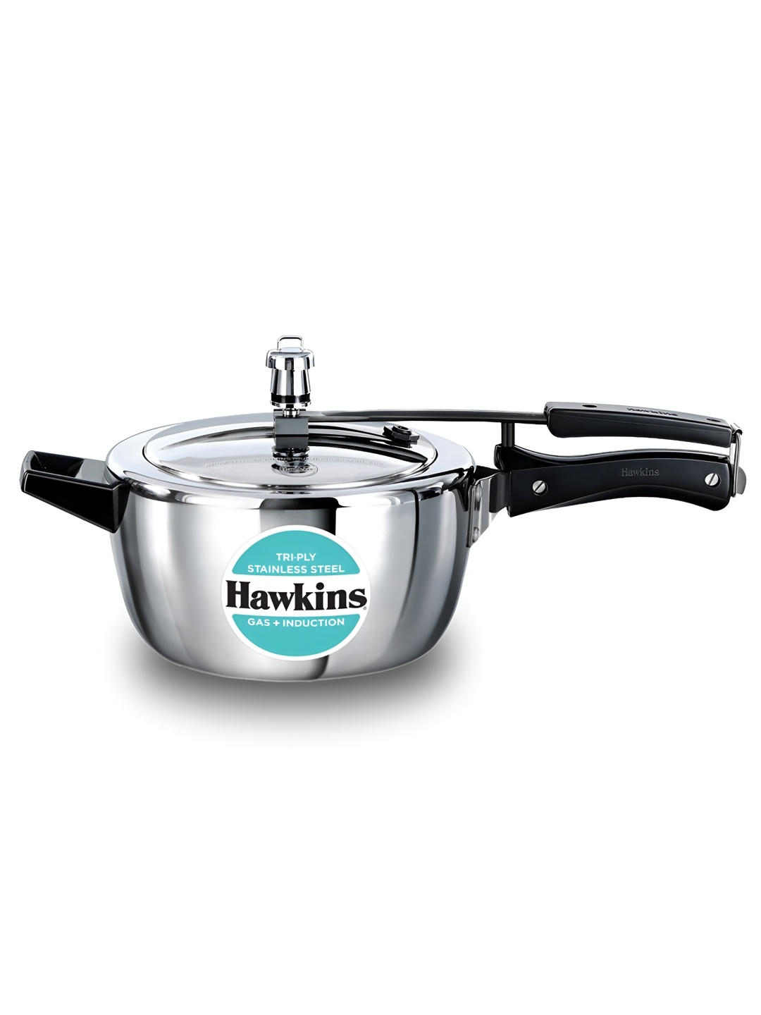 

Hawkins Silver Toned Tri-Ply Stainless Steel Pressure Cooker