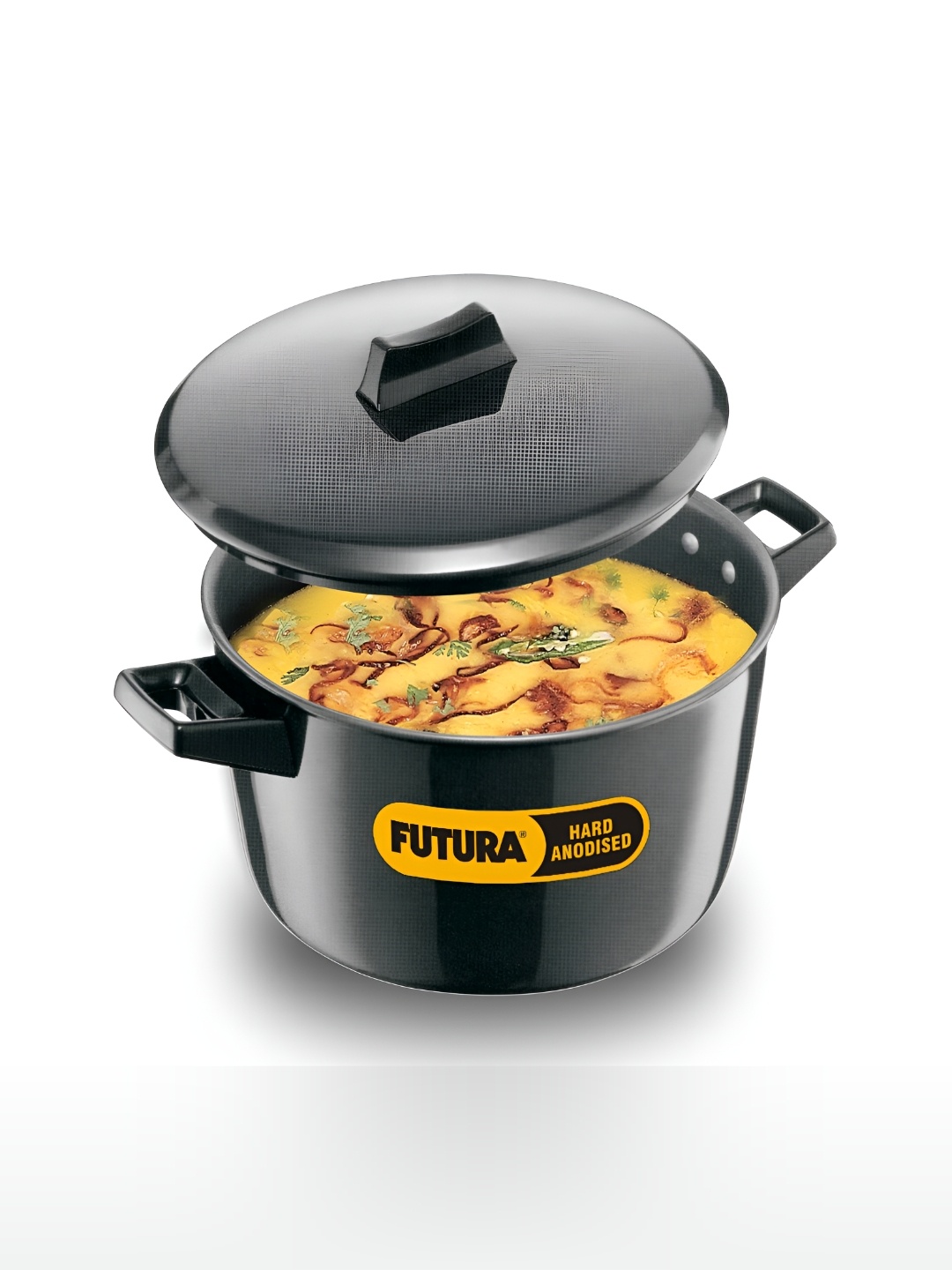 

Hawkins Futura Black Cook n Serve Bowl with Lid 5L