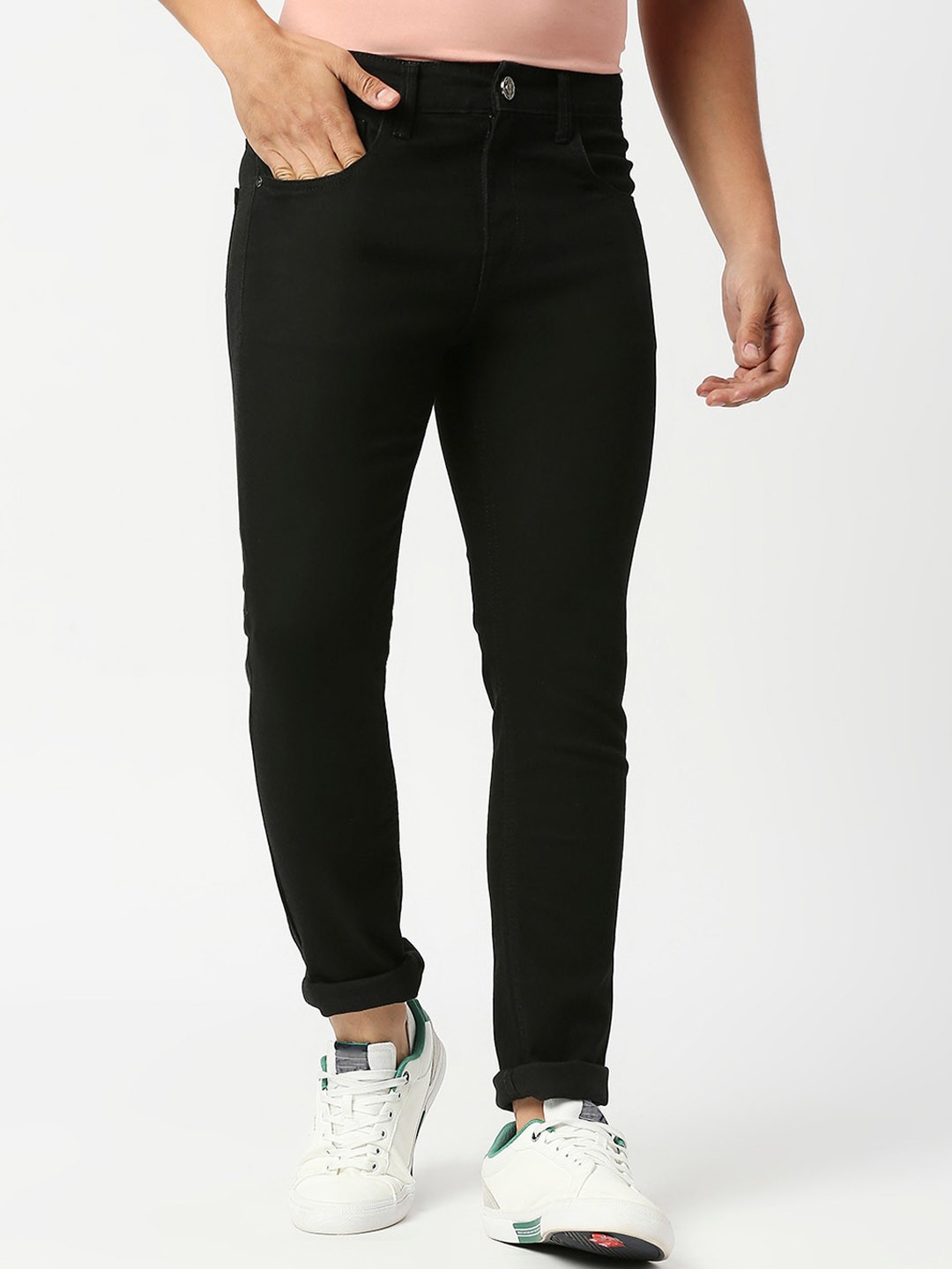 

Berkshire Men Smart Slim Fit Clean Look Jeans, Black