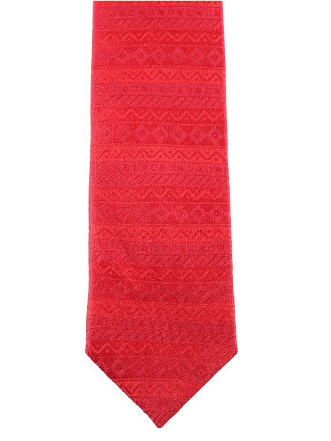 

Alvaro Castagnino Men Printed Silk Skinny Tie, Red