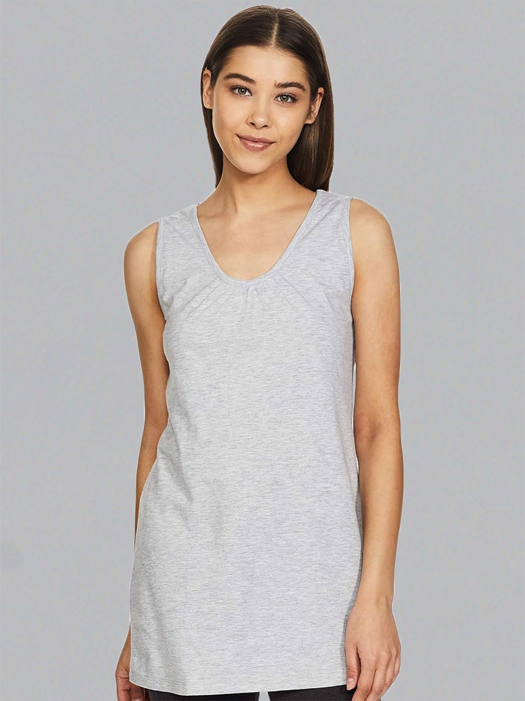 

Dream of Glory Inc V-Neck Sleeveless Tank Top, Grey