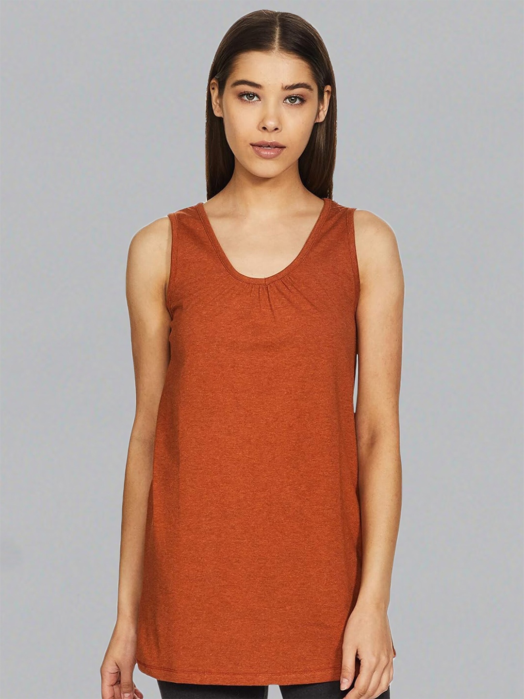 

Dream of Glory Inc V-Neck Sleeveless Tank Top, Orange