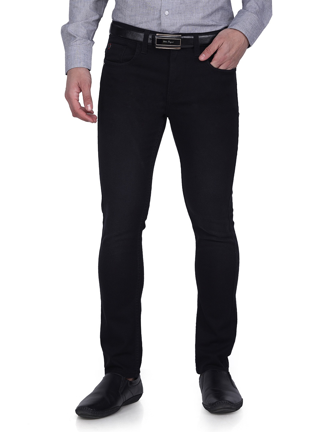 

Berkshire Men Smart Slim Fit Stretchable Jeans, Black