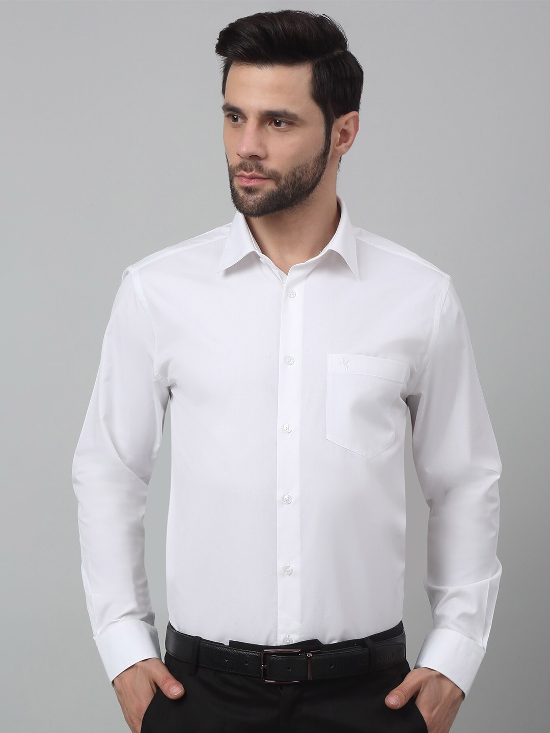 

Cantabil Spread Collar Comfort Formal Shirt, White