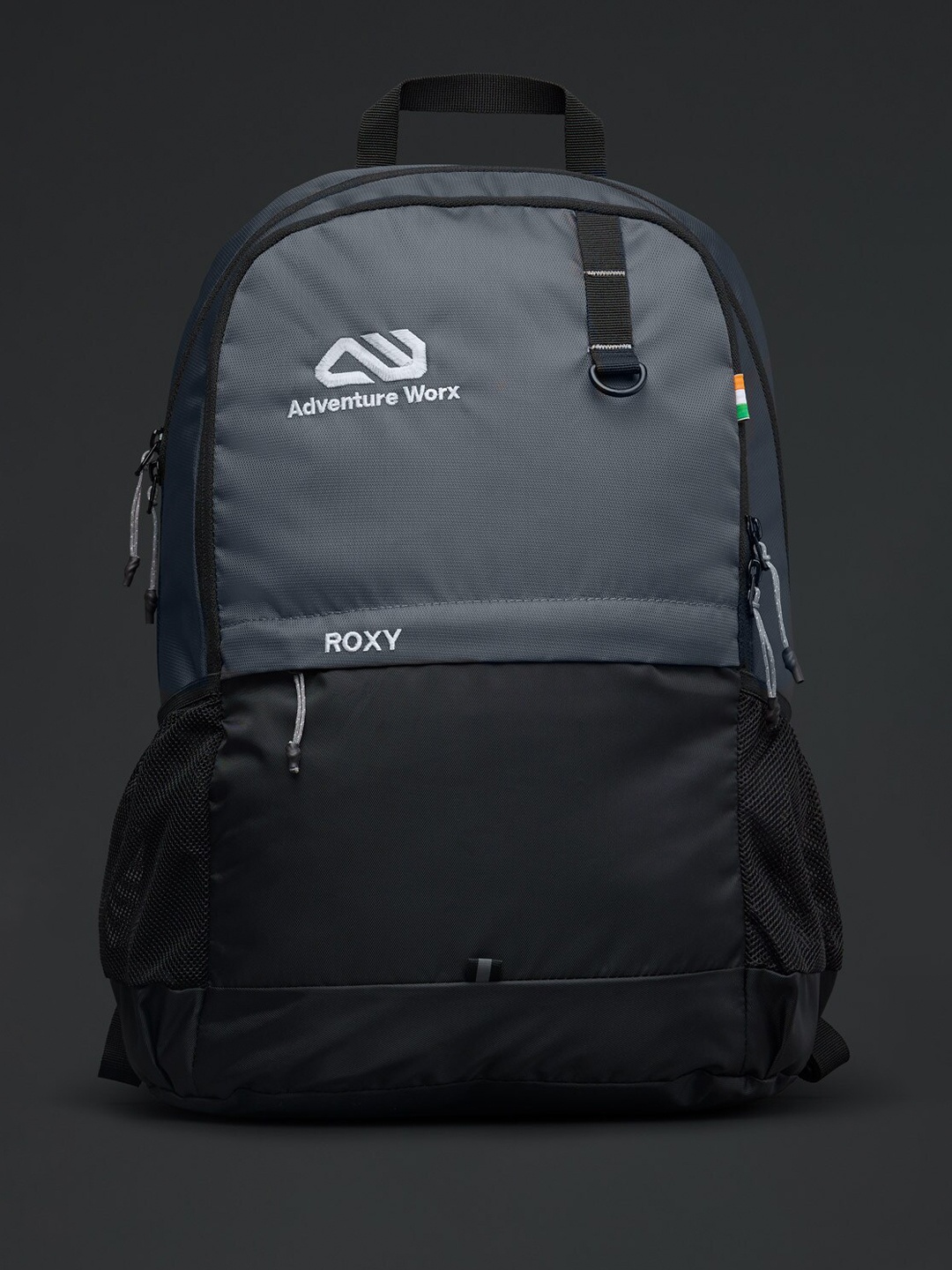 

ADVENTURE WORX Unisex Brand Logo Padded 18 Inch Laptop Backpack, Grey