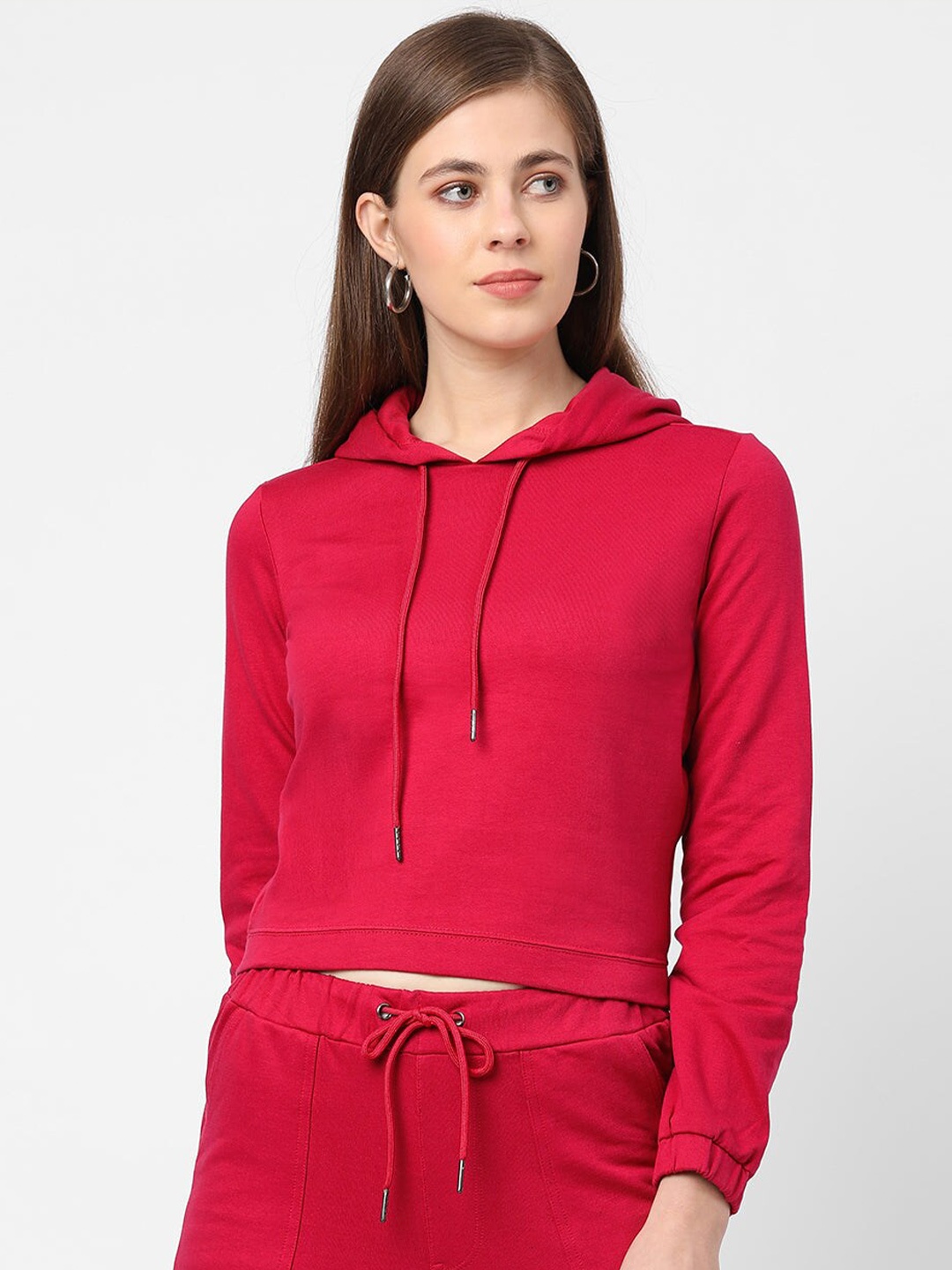 

Kraus Jeans Hooded Cotton Pullover Sweatshirt, Pink