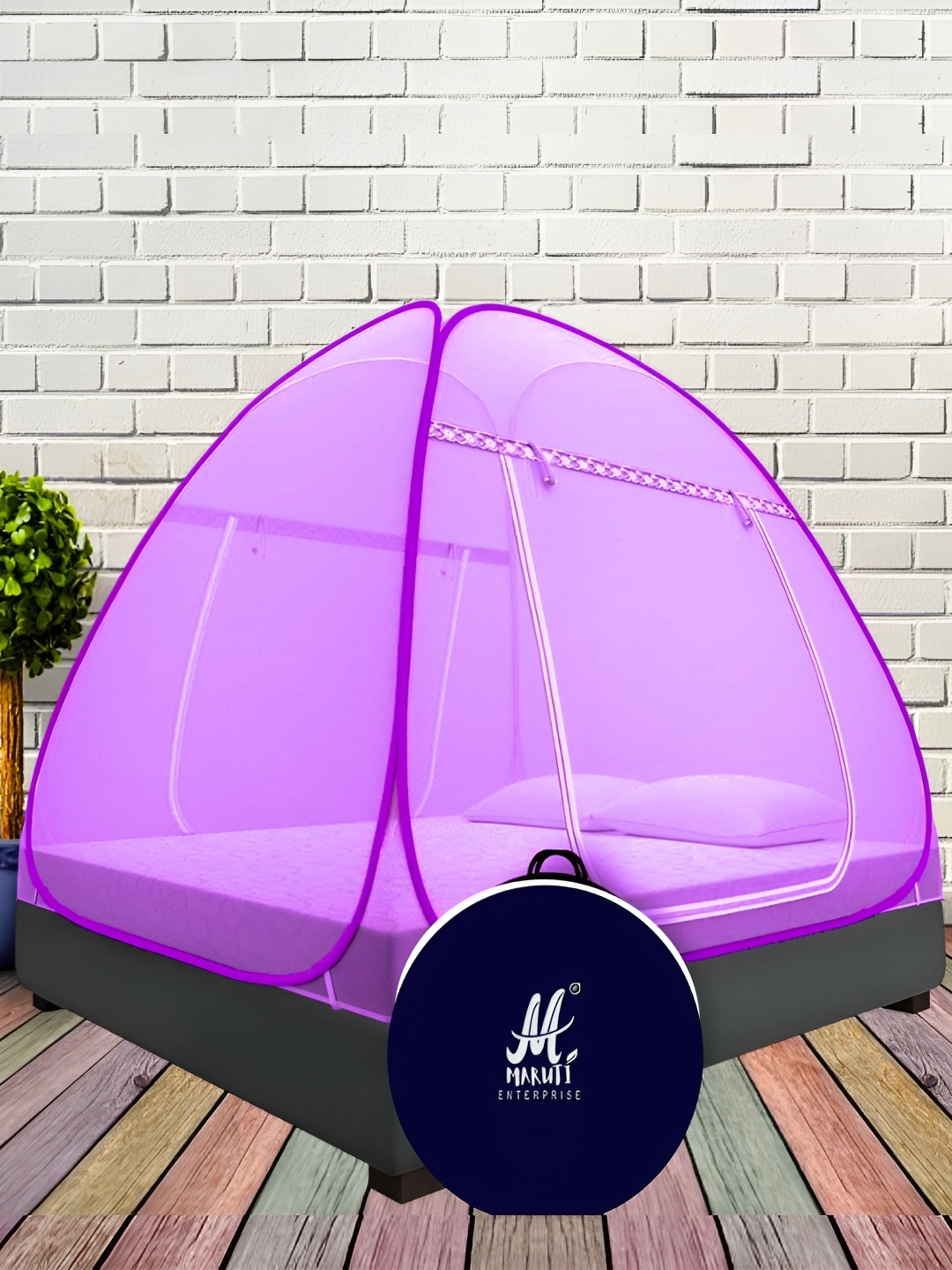 

MARUTI ENTERPRISE Purple King Size Tent Mosquito Net