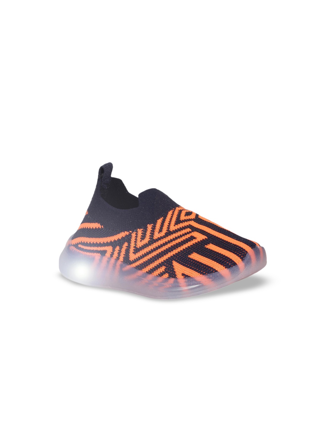 

Lil Lollipop Kids Striped Musical Slip-On Sneakers, Navy blue