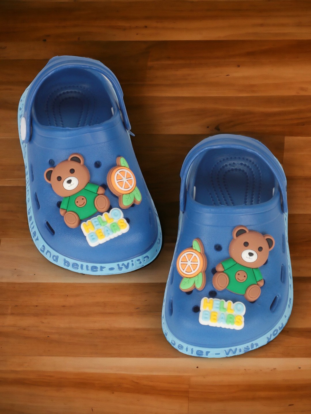 

Lil Lollipop Kids Self Design Clogs, Navy blue