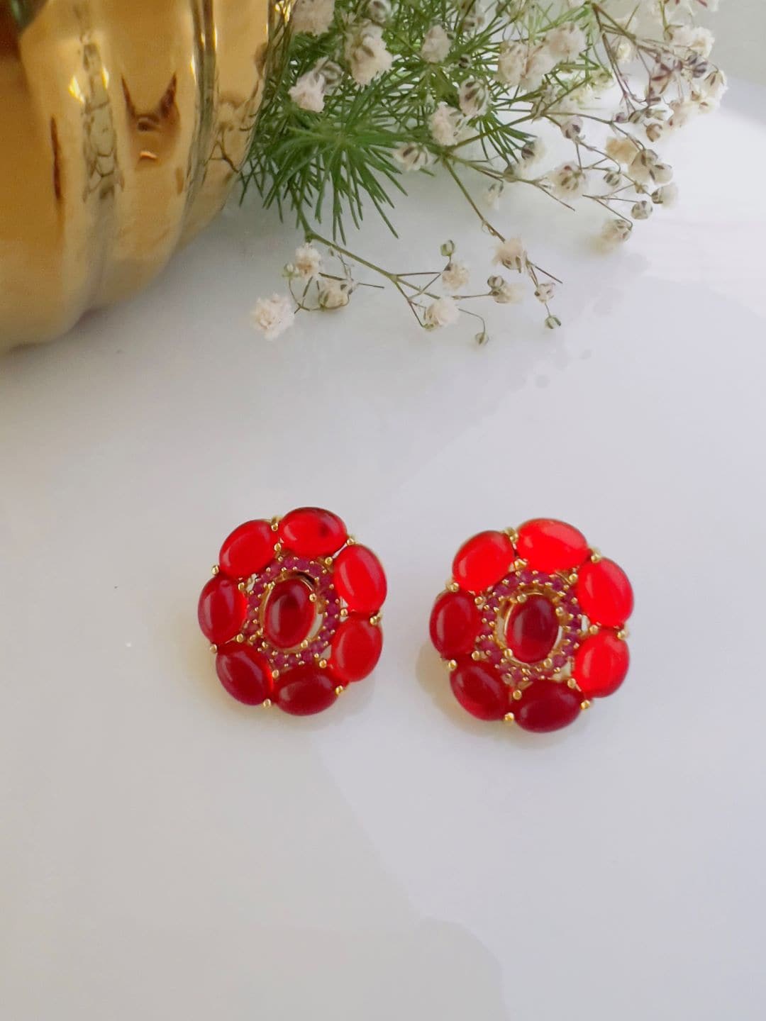 

XAGO Gold Plated Studs Earrings