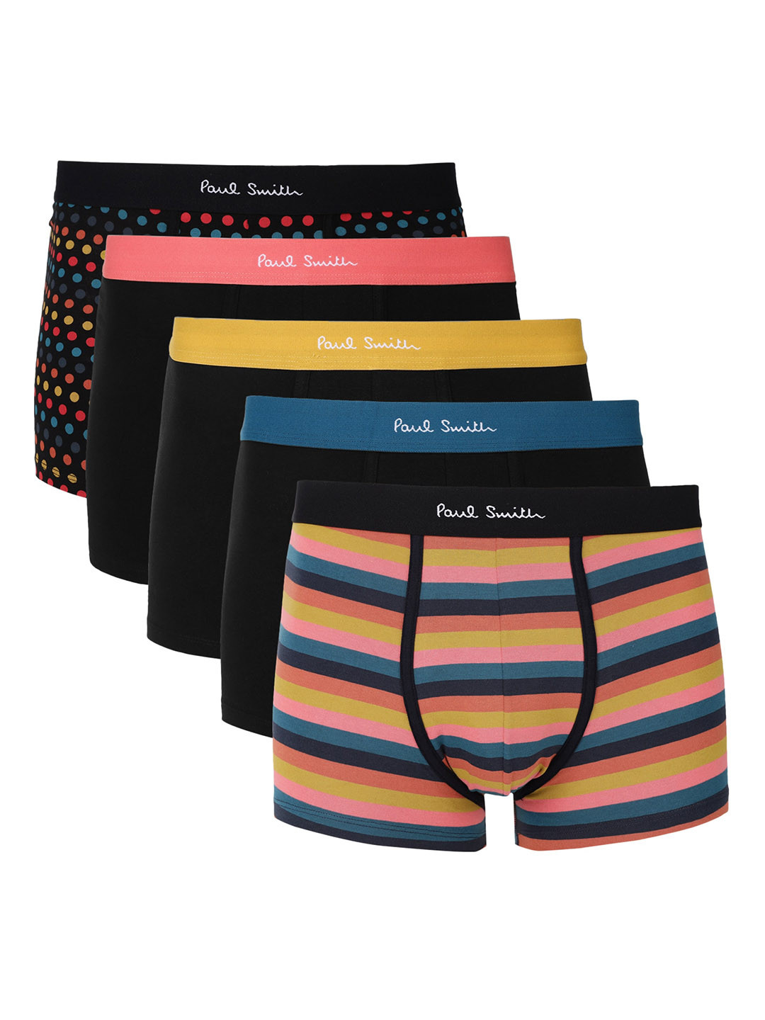 

PS By Paul Smith Pack of 5 Cotton Trunks 0312095293S24005, Black