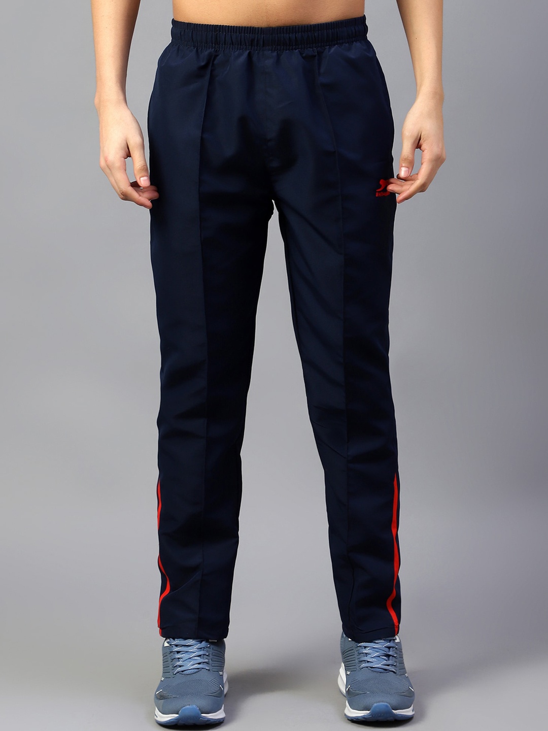 

Shiv Naresh Men Mid Rise Track Pants, Navy blue