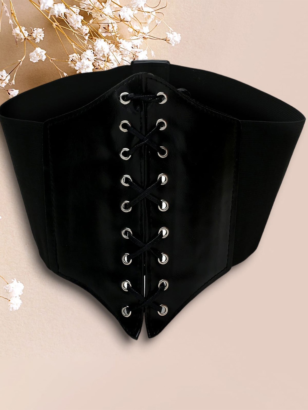 

CRUSSET Women Stretchable Belt, Black