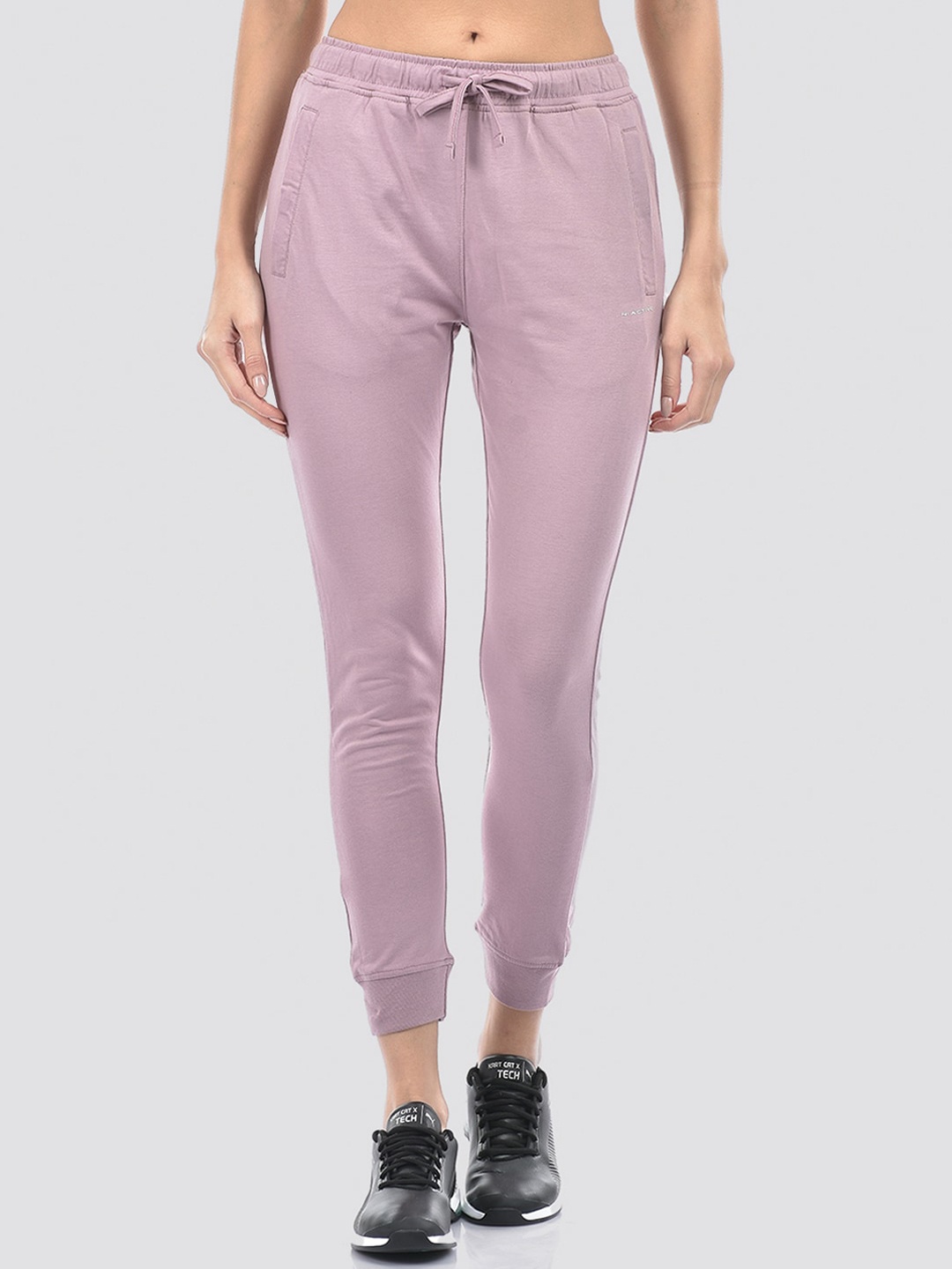 

Numero Uno Women Mid-Rise Pure Cotton Joggers, Purple
