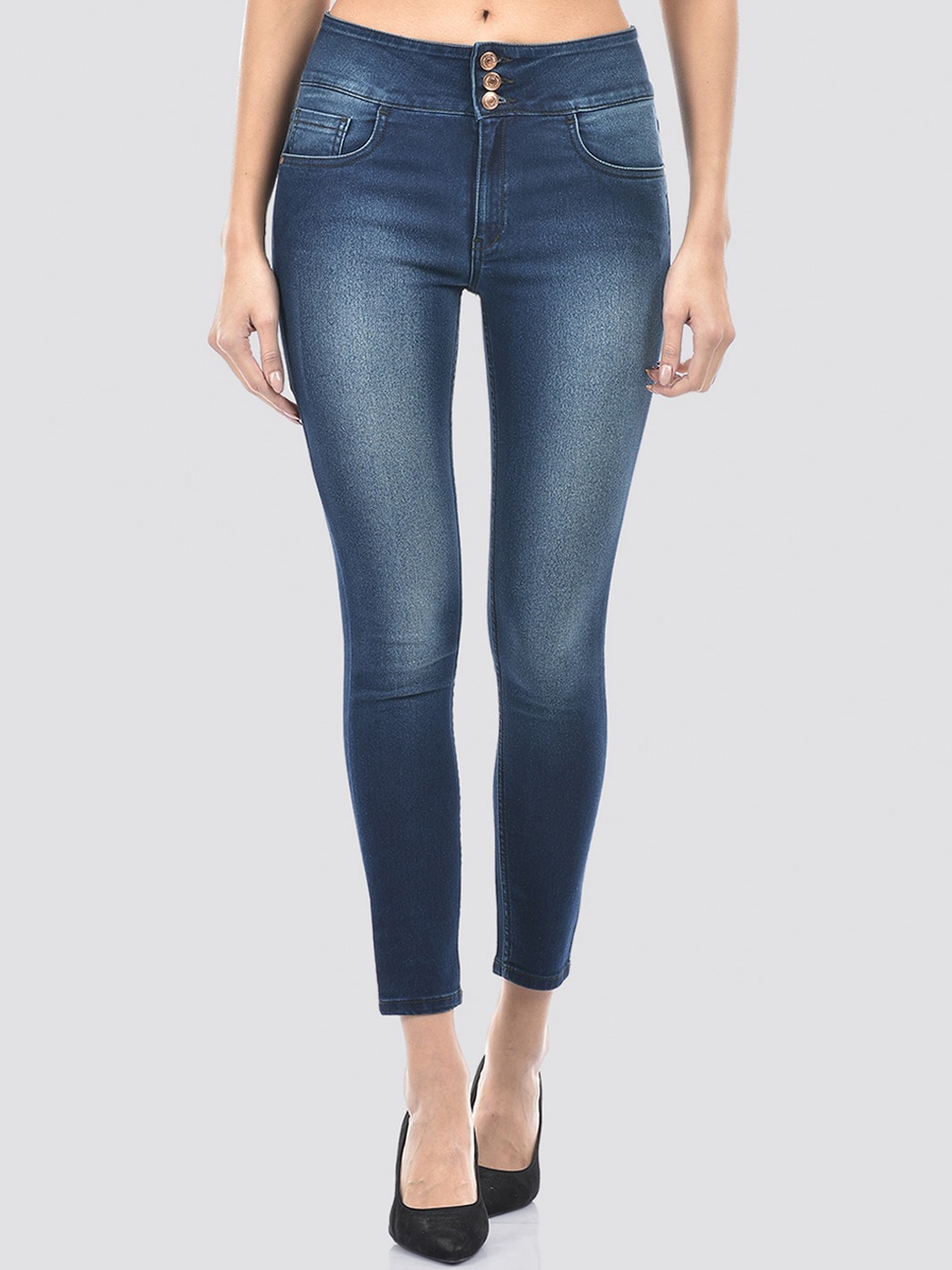 

Numero Uno Women Solid Regular Fit Sustainable Stretchable Jeans, Navy blue