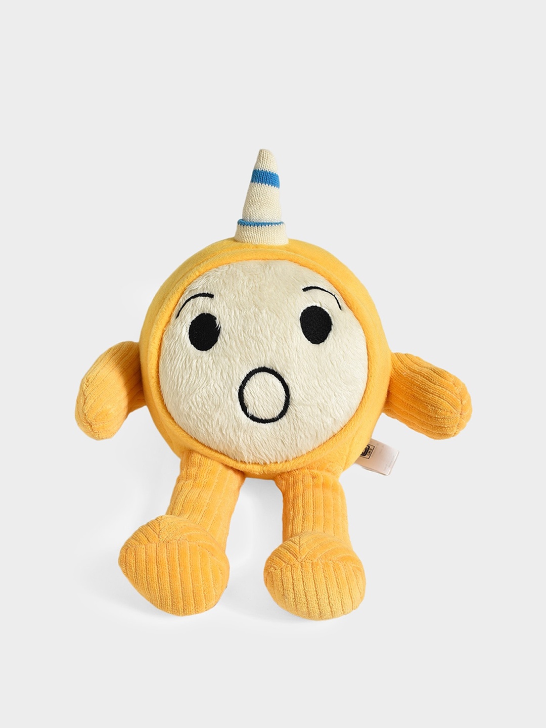 

MiArcus Kids Emoji Surprised Embroidered Detail Soft Toy, Yellow