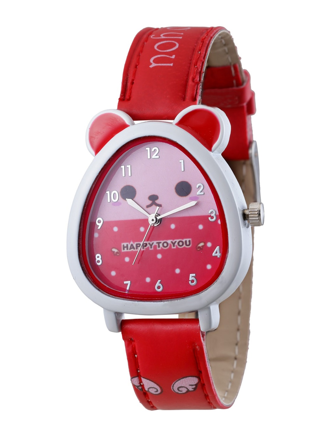 

Stoln Kids Cartoon Character Shaped Printed Dial & Synthetic Straps Analogue Watch DIV-795, Red