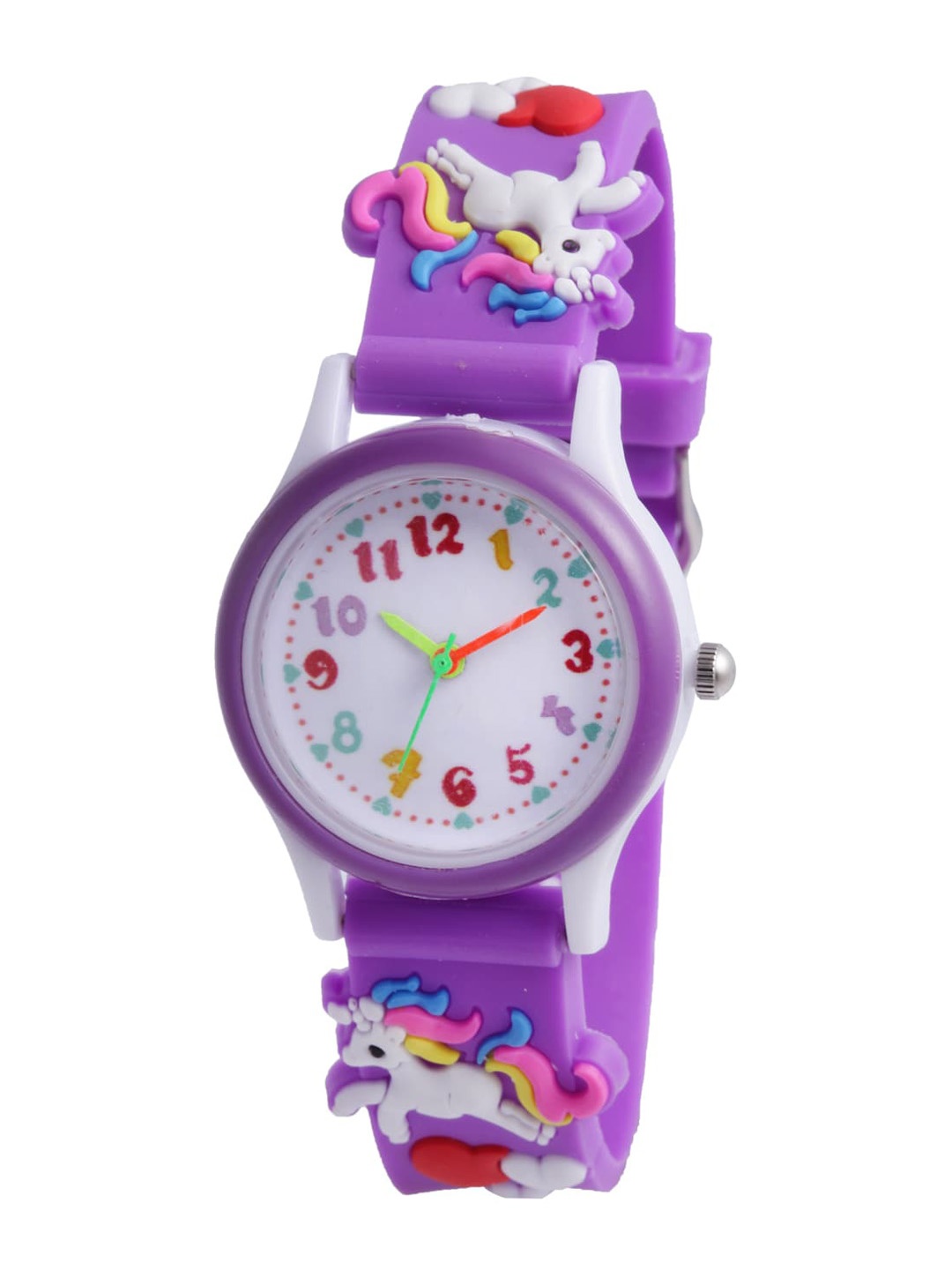 

Stoln Kids Printed Dial & Synthetic Straps Analogue Watch 18744-1-J-16-DIV, Purple