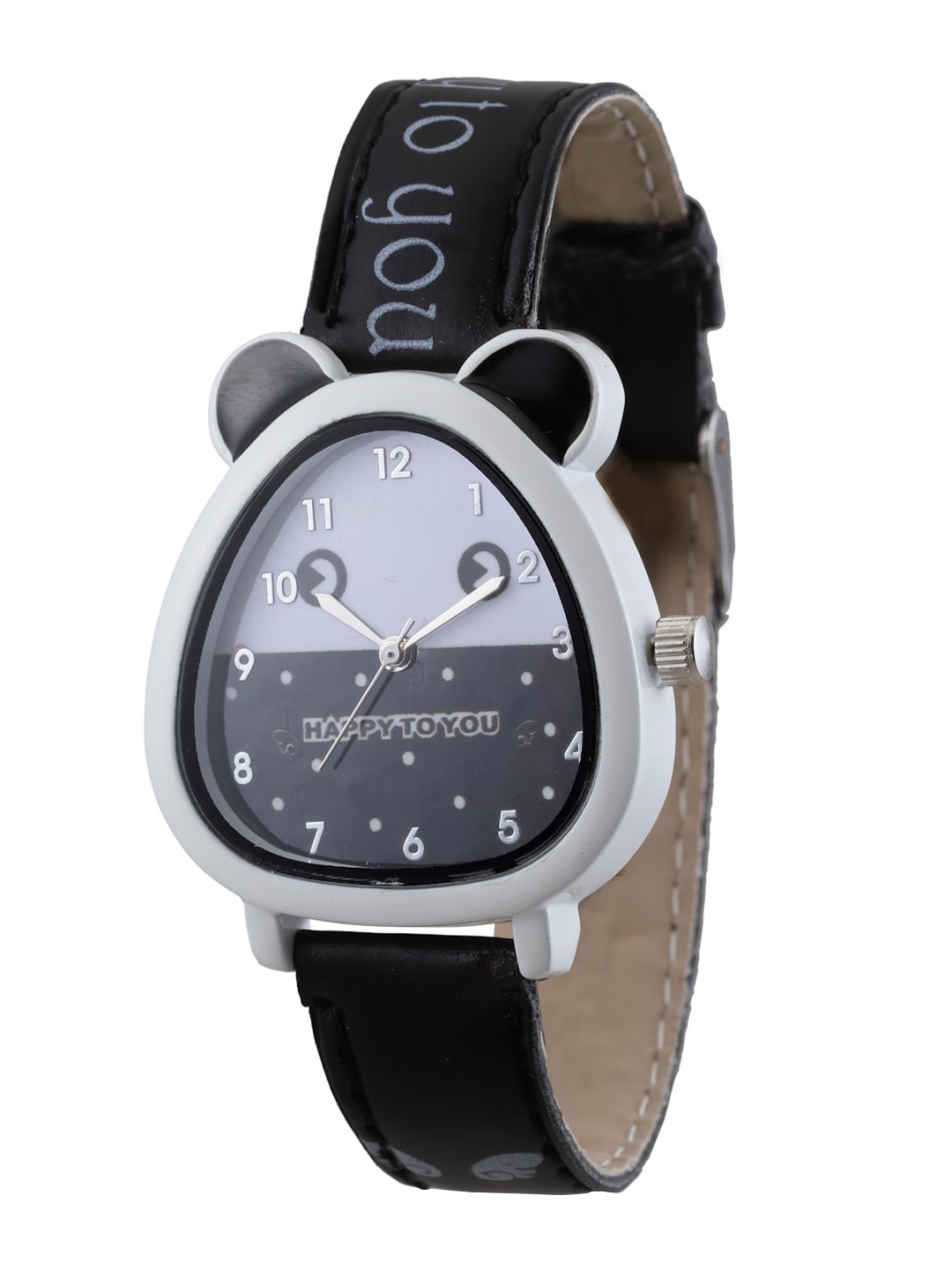 

Stoln Kids Cartoon Character Shaped Printed Dial & Synthetic Straps Analogue Watch DIV-795, Black