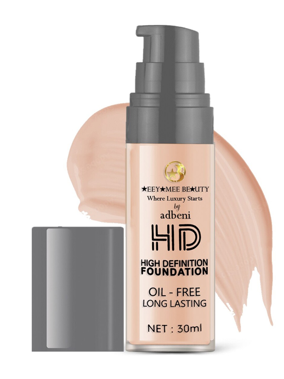 

Adbeni Where Luxury Starts HD Oil Free Long Lasting SPF 15 Foundation 30ml - Shade NC30, Beige