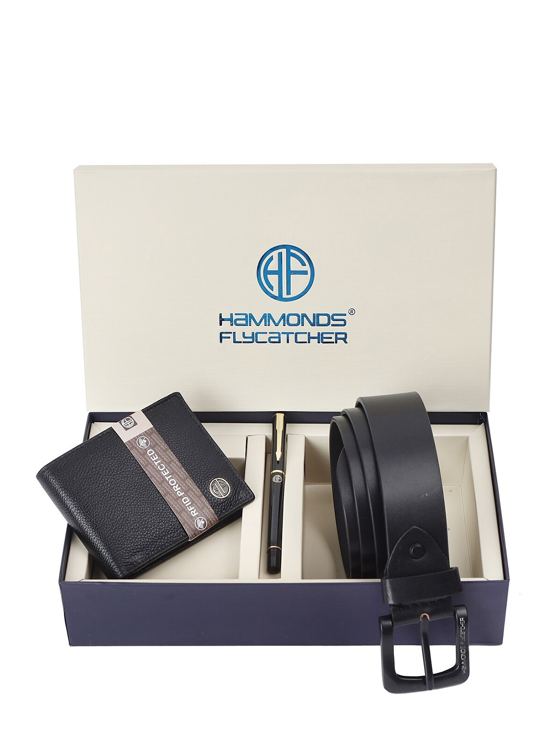 

HAMMONDS FLYCATCHER MenTextured Accessory Gift Set, Black