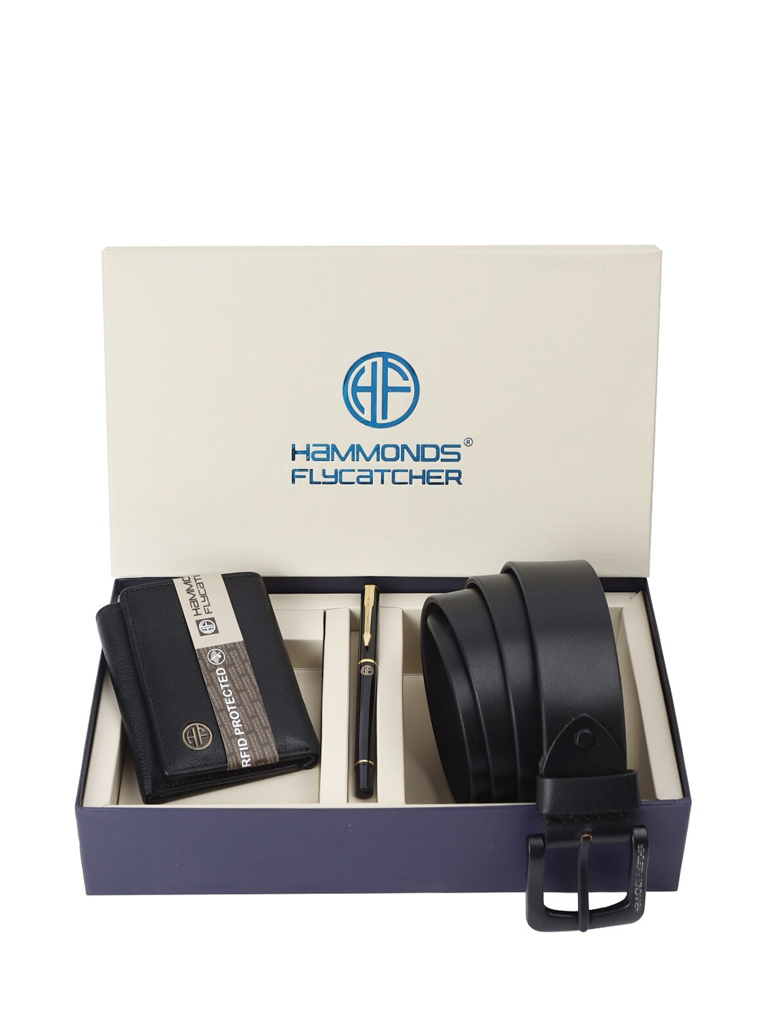 

HAMMONDS FLYCATCHER Men Textured Accessory Gift Set, Black