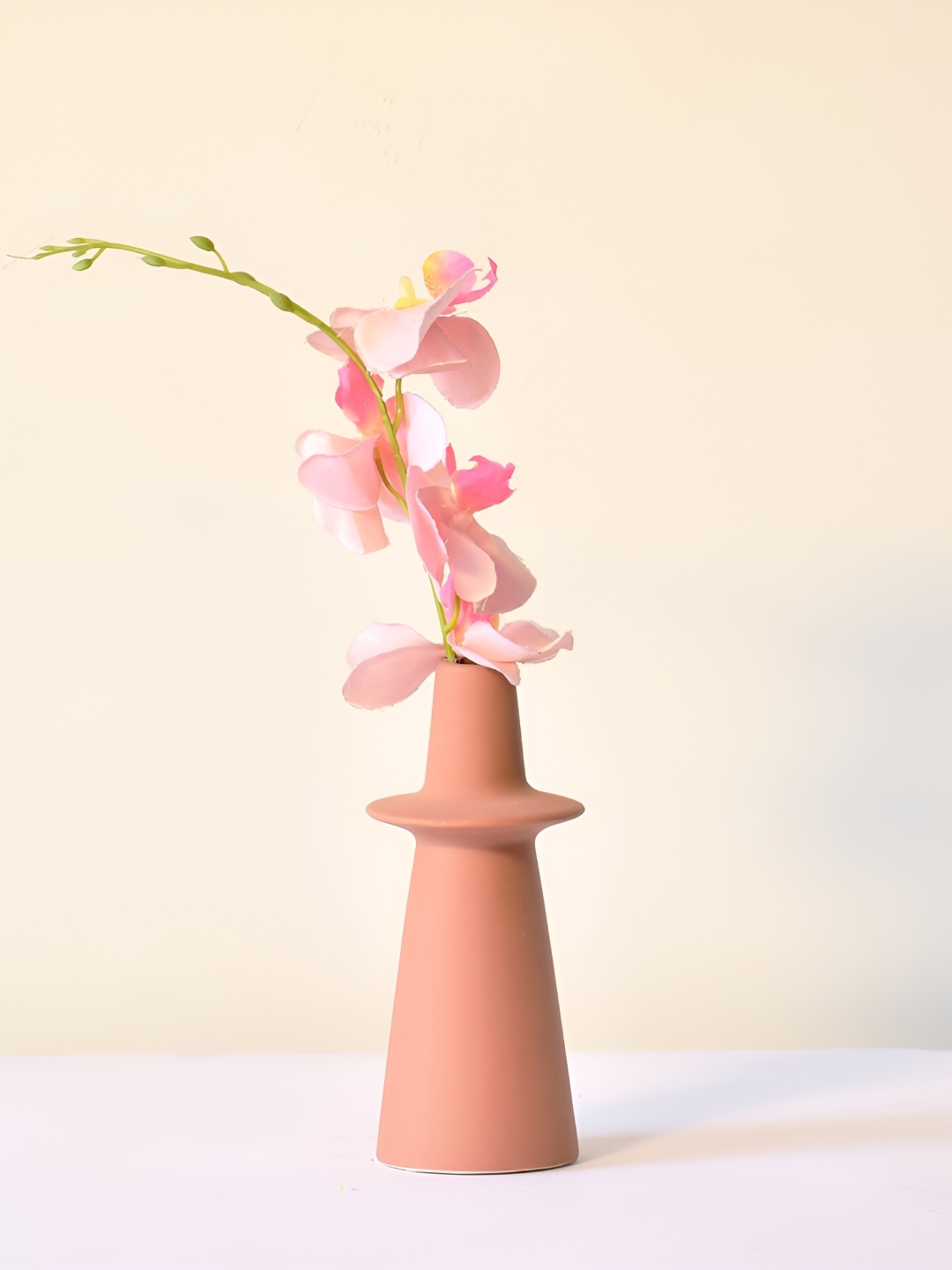 

Morcee Rose Pink-Colored Saturn Ring Neck Ceramic Vase