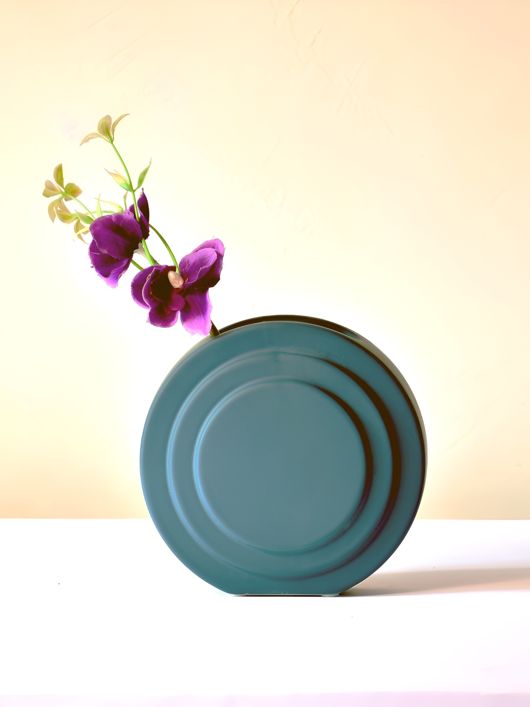 

Morcee Green Textured Contour Ceramic Vase