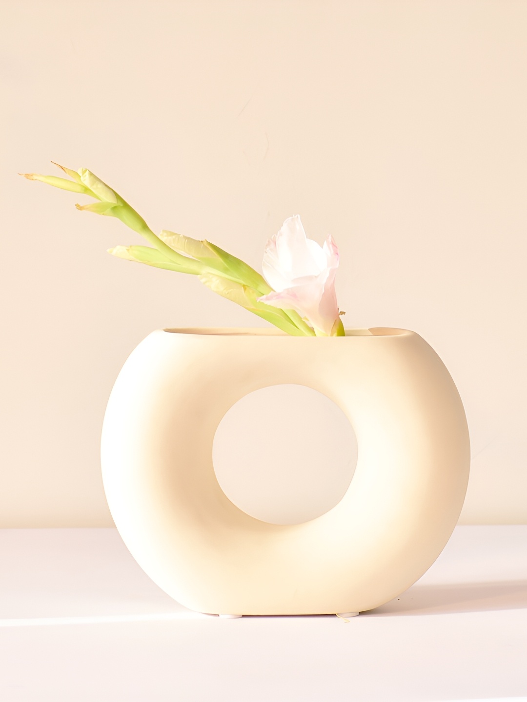 

Morcee White Textured Ceramic Vase