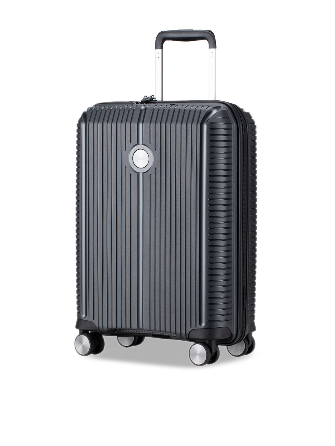 

VERAGE Rome Textured Hard-Sided Cabin Trolley Bag, Black