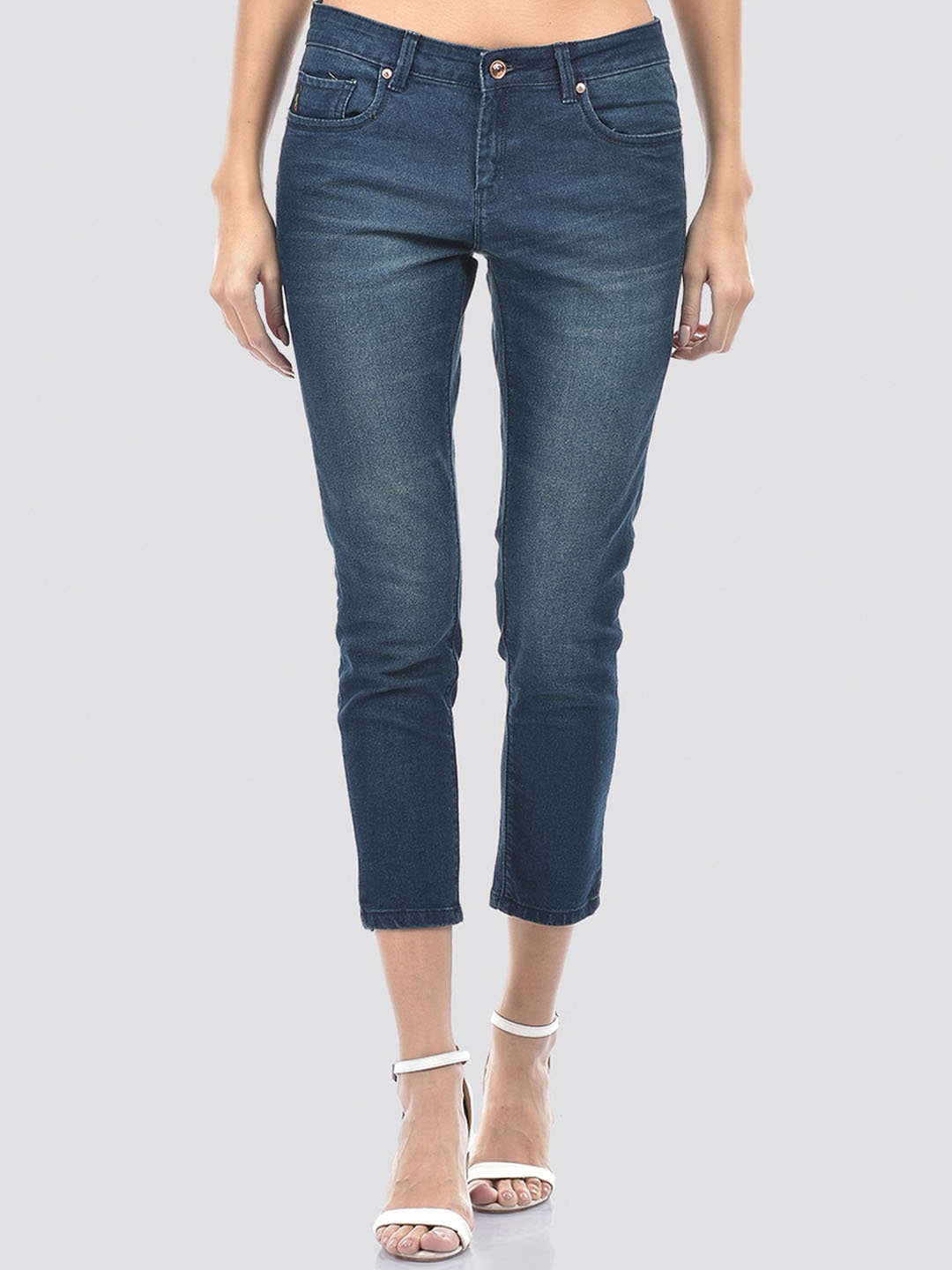 

Numero Uno Women Solid Slim Fit Sustainable Stretchable Jeans, Blue