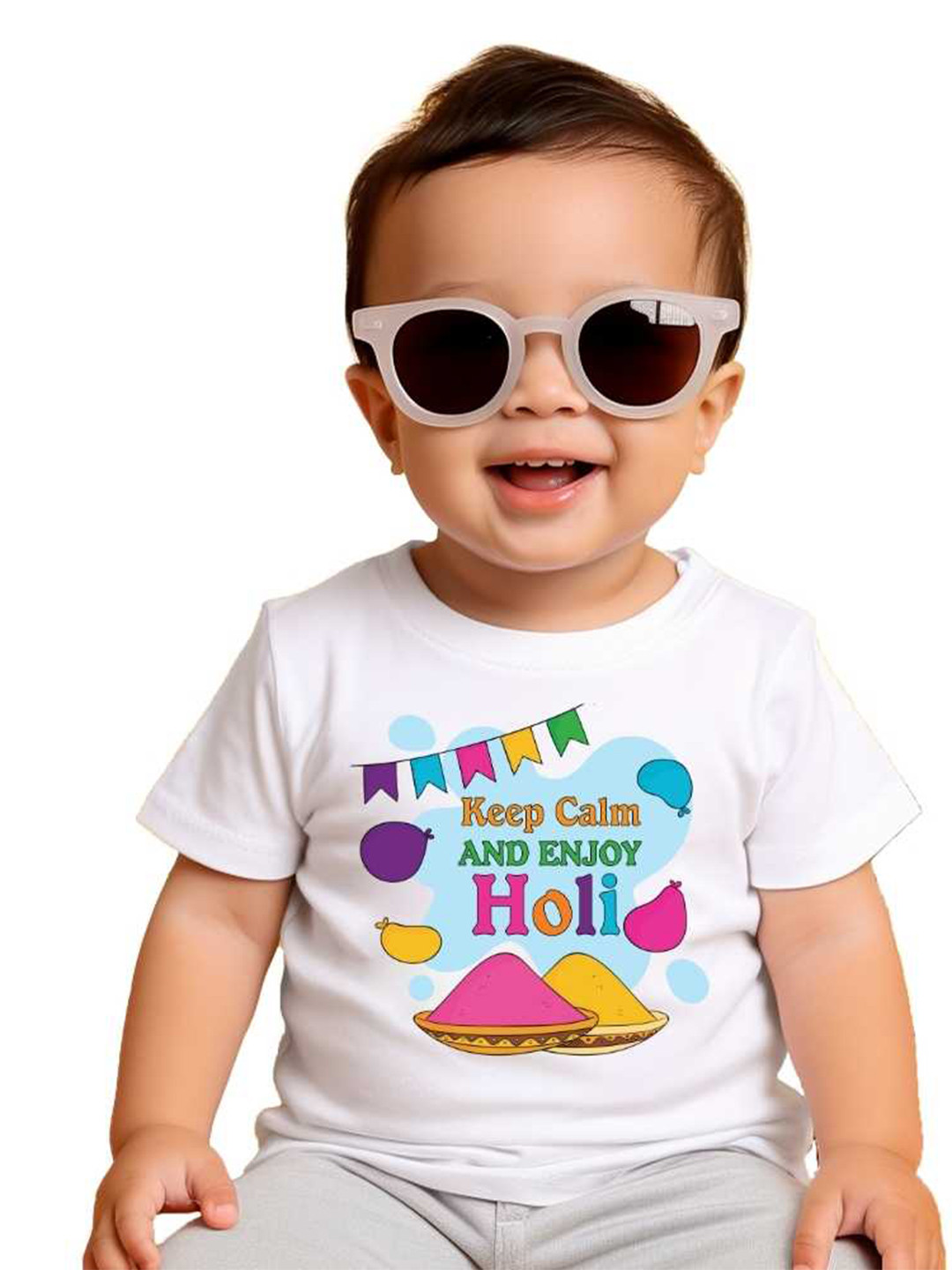 

KNITROOT Kids Typography Printed T-shirt, White