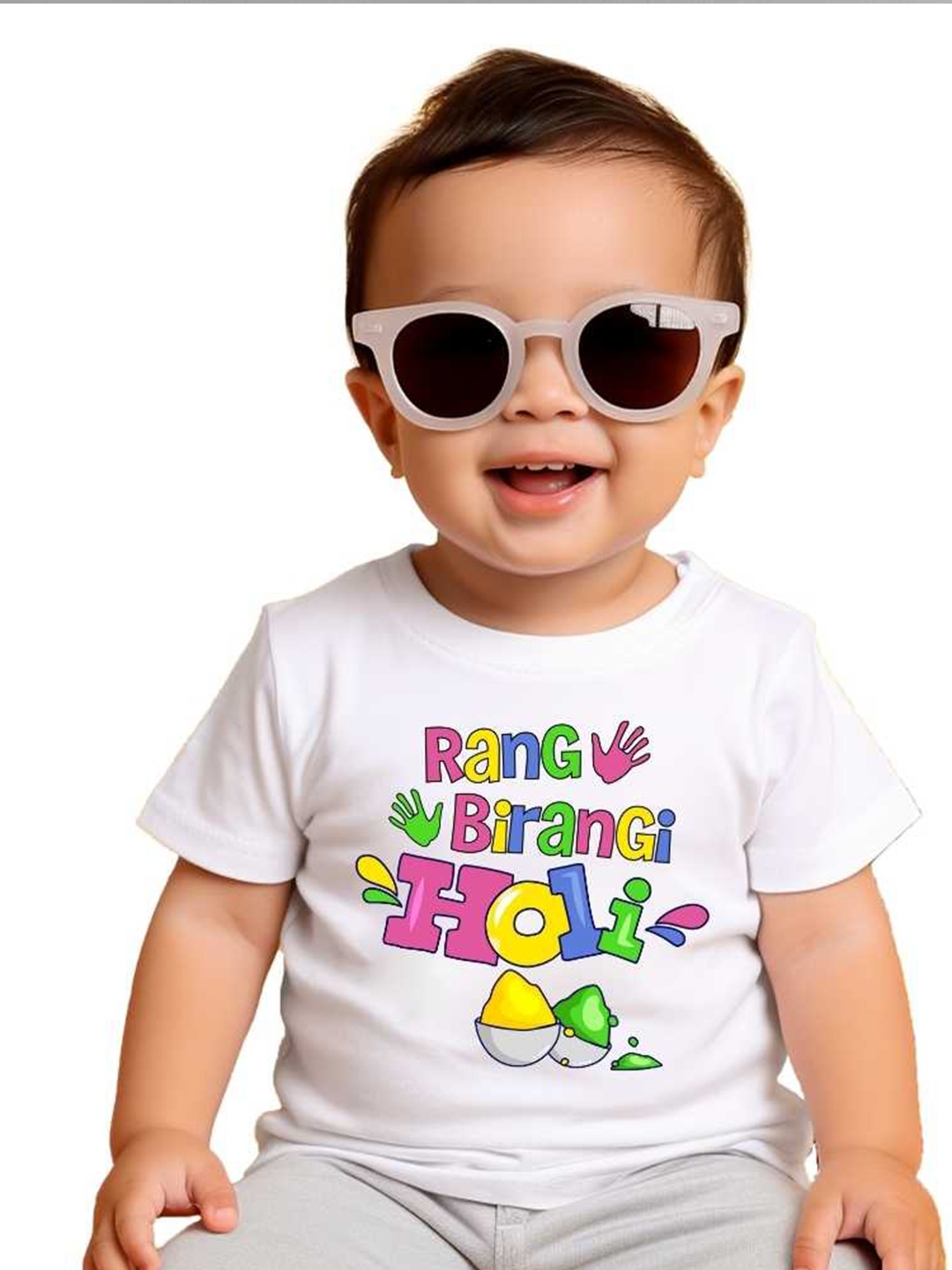 

KNITROOT Kids Typography Printed T-shirt, White