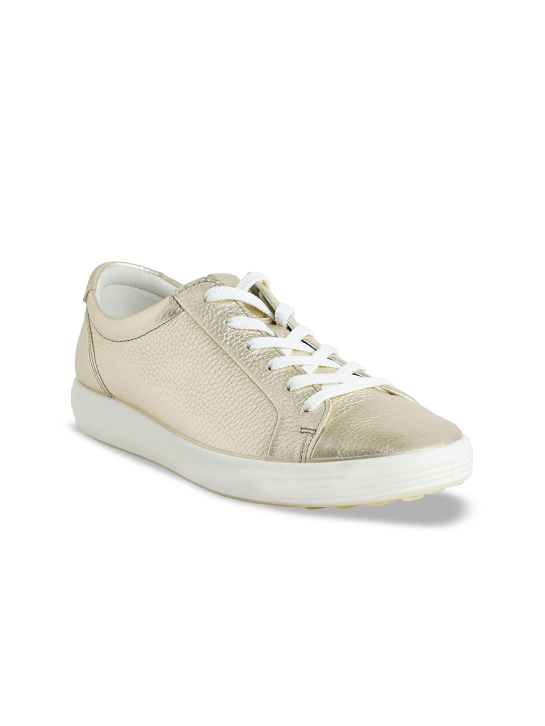 

ECCO Women Soft 7 Leather Extra Wide Sneakers, Gold