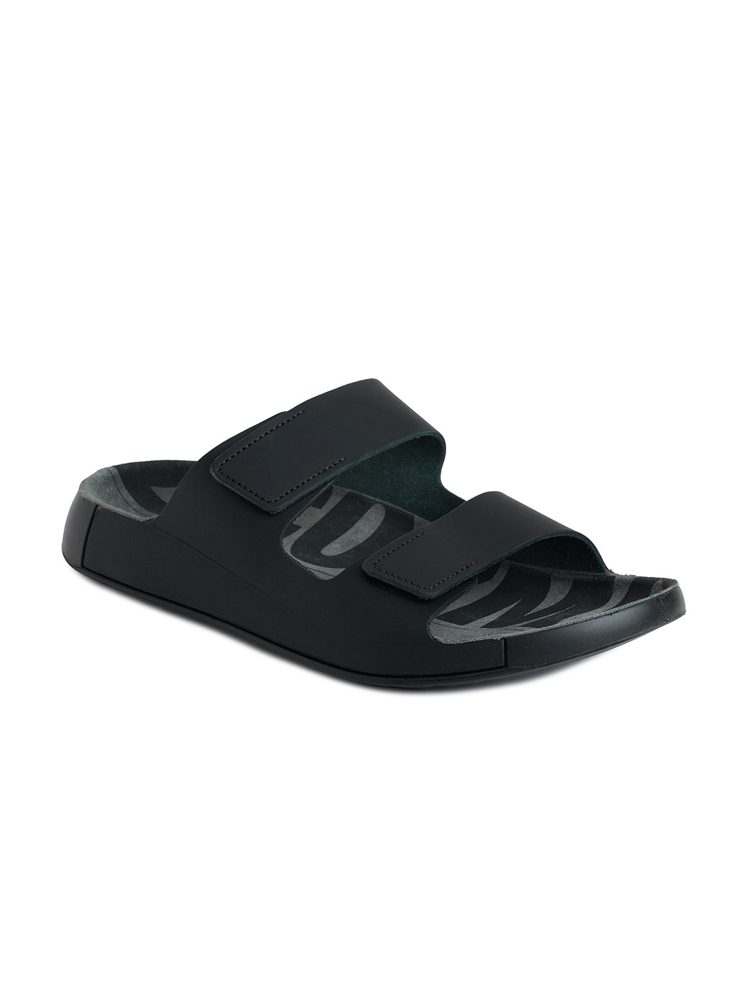 

ECCO Cozmo Men Leather Comfort Sandals, Black