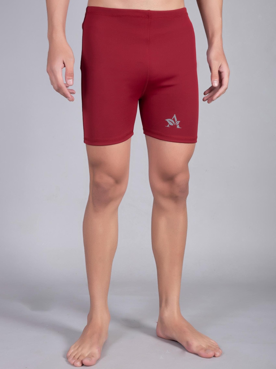 

A-Okay Men Skinny Fit Swimming Shorts, Maroon