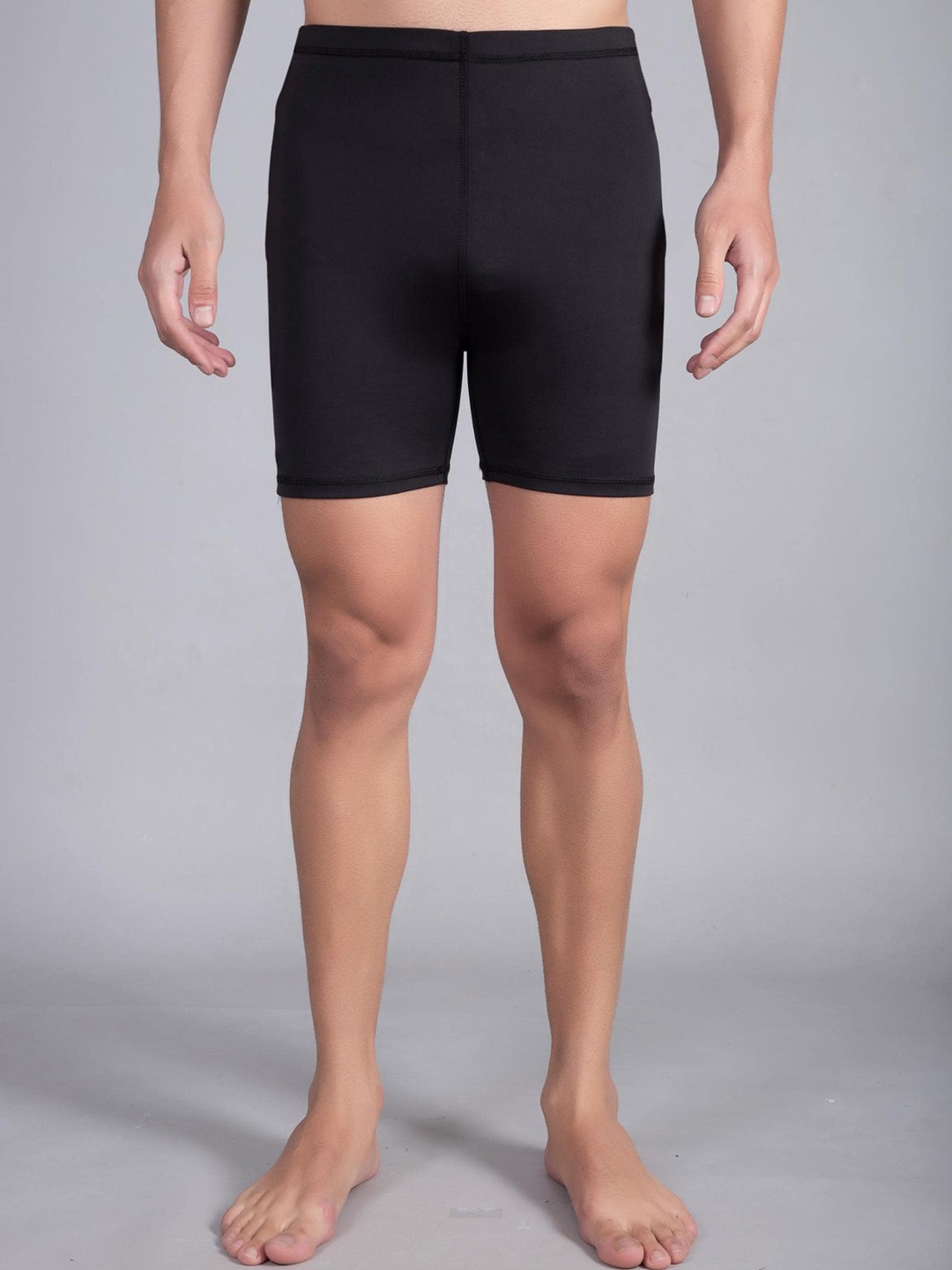 

A-Okay Men Skinny Fit Swimming Shorts, Black